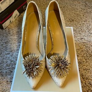 Michael by Michael Kors Lolita pale gold pump